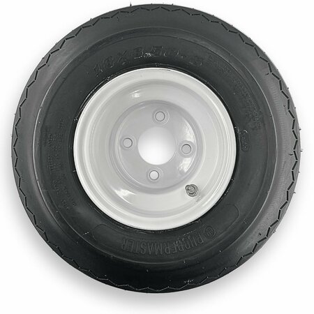 RUBBERMASTER - STEEL MASTER Rubbermaster 18x8.50-8 4 Ply Sawtooth Tire and 4 on 4 Stamped Wheel Assembly 599000